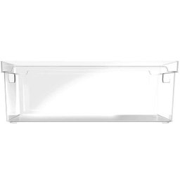 Organizador Empilhável Caixa Organizadora Closet 37x15x13cm Clear Natural - 6
