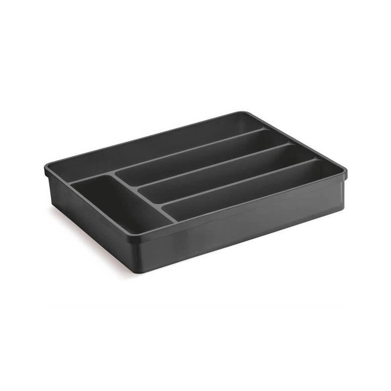 Porta Talheres Organizador Multiuso de Gaveta Separador Divisor Uz Preto