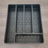 Porta Talheres Organizador Multiuso de Gaveta Separador Divisor Uz Preto - 4
