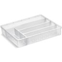 Ver imagem 1 de Porta Talheres Organizador Multiuso de Gaveta Separador Divisor Uz Transparente
