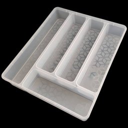 Porta Talheres Organizador Multiuso de Gaveta Separador Divisor Uz Transparente - 6