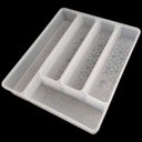 Ver imagem 6 de Porta Talheres Organizador Multiuso de Gaveta Separador Divisor Uz Transparente