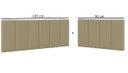 Ver imagem 6 de Cabeceira em L para Cama Box Solteiro Proteção Lateral Estofada - Caramelo Suede