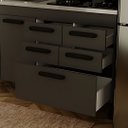 Ver imagem 3 de Gabinete de Cozinha 5 Gavetas e 2 Portas Balcão Pia 100% MDF:Grafite