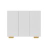Armário Lavanderia com 3 Portas 90 cm Multimóveis MP5034 Branco/Natural - 5