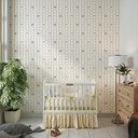 Ver imagem 1 de Papel de Parede Adesivo Decorativo Cerejas Listrado para Quarto Infantil
