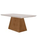 Ver imagem 1 de Mesa para Sala de Jantar Aida 120cm em Mdf e Vidro