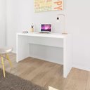 Ver imagem 3 de Mesa Escrivaninha Para Escritorio Me4135 Branco Branco