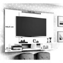 Ver imagem 2 de Painel Tv 42 Polegadas Mônaco Cambel Castanho/Off White
