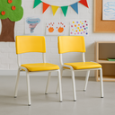 Ver imagem 1 de Kit 2 Cadeiras Infantil Iso Amarela Brinquedoteca Escolas Ecomhome