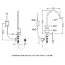 Ver imagem 2 de Torneira para Banheiro de Mesa On/Off Docoleletric 1/2" Chrome