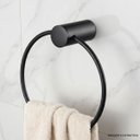Ver imagem 2 de Toalheiro Argola para Toalha Atria 25825 Meber - Preto