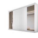Ver imagem 2 de Guarda-Roupa com Espelho 3 Portas 6 Gavetas Vitória Branco