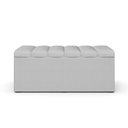 Ver imagem 6 de Calçadeira Recamier Baú Para Cama Box Solteiro Dália 100x50 Cm W01 Linho Cinza - Lyam Decor