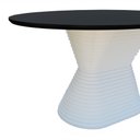 Ver imagem 5 de Mesa de Jantar Apollo Tampo Oval 160x90cm Branco/Preto