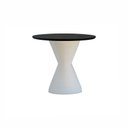 Ver imagem 4 de Mesa de Jantar Apollo Tampo Oval 160x90cm Branco/Preto