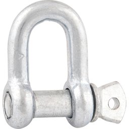 Manilha Para Cabo De Aço 3/8 Reta Leve Pino Reforçado Galva - 1