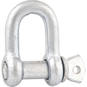 Manilha Para Cabo De Aço 3/8 Reta Leve Pino Reforçado Galva