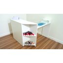 Ver imagem 1 de Mesa em L Manicure e Atendimento Branca
