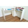 Mesa em L Manicure e Atendimento Branca - 2