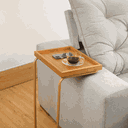 Ver imagem 2 de Mesa Lateral de Apoio para Sala Sofá Anny Base em Metal Dourado e Tampo Mel