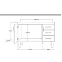 Ver imagem 2 de Gabinete Cozinha Toquio 116cm Cerejeira - Rorato