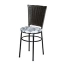 Ver imagem 2 de 6 Cadeiras para Mesa Preta Hawai Marrom Assento Floral:floral Branco