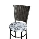 Ver imagem 5 de 6 Cadeiras para Mesa Preta Hawai Marrom Assento Floral:floral Branco
