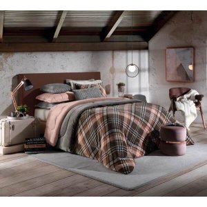Edredom Plush Inove Estampado Casal 220x235 Xadrez Urbano Hedrons