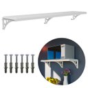 Ver imagem 1 de Prateleira Multiuso Branca Com Suporte | 100x30cm | Astra