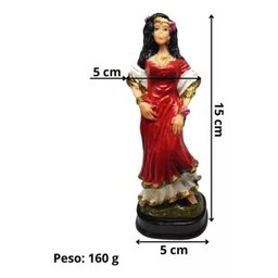 Kit Defumador Espiritual + Imagem Resina Orixá 15 Cm + Guia - 8