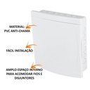 Ver imagem 2 de Kit 2 Quadros De Distribuição Embutir 18/24 Disjuntores Branco Tigre