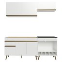 Ver imagem 7 de Armário Cozinha Modulada Compacta com Balcão para Forno/Cooktop 190cm Florença Multimóveis