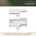 Ver imagem 6 de Armário Cozinha Modulada Compacta com Balcão para Forno/Cooktop 190cm Florença Multimóveis
