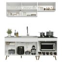 Ver imagem 5 de Armário Cozinha Modulada Compacta com Balcão para Forno/Cooktop 190cm Florença Multimóveis