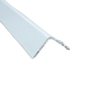 Perfil Aluminio Cantoneira 12x12 3m Branco