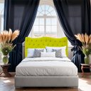 Ver imagem 2 de Cabeceira Dubai 195cm Suede - Topázio Decor:amarelo