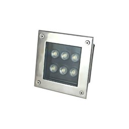 Embutido de Solo Quadrado Led 6W - 6000K - 1