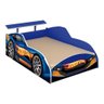 Quarto Infantil Carro Cama + Guarda Roupa + Cômoda + Escrivaninha Stock Car Valen Azul - 2