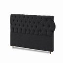 Ver imagem 5 de Cabeceira para Cama Casal Queen Estofada Captone 1,58 Mts Luna Vilajo: Suede Preto