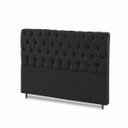 Ver imagem 4 de Cabeceira para Cama Casal Queen Estofada Captone 1,58 Mts Luna Vilajo: Suede Preto