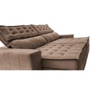 Ver imagem 4 de Sofá Retrátil e Reclinável 2,95m Cama inBox Big Puffer com SoftGel D40 Velupluma Castor