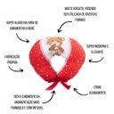 Ver imagem 3 de Almofada Amamentação Estampada Bebê Menina com Enchimento e Zíper - Ursa Love Vermelho