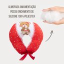 Ver imagem 6 de Almofada Amamentação Estampada Bebê Menina com Enchimento e Zíper - Ursa Love Vermelho