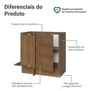 Ver imagem 3 de Balcão de Canto 1 Porta (sem Tampo) Rustic Stella Madesa