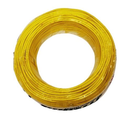 Cabo Elétrico Flexível Fiilvalle 4mm C/ 50 Metros:amarelo