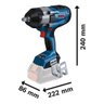 Chave de Impacto a bateria Bosch GDS 18V-1000 BITURBO BRUSHLESS 18V, SB - 4