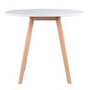 Ver imagem 7 de Conjunto de Mesa de Jantar Leda 90cm Branco + 3 Cadeiras Estofadas Leda Branco
