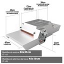Ver imagem 3 de Forno de Pizza Elétrico Saro Aço Inox Fee40 com Visor Digital 220v