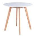 Ver imagem 6 de Conjunto de Mesa Redonda Leda 80cm Branco + 4 Cadeiras Estofadas Leda Preto